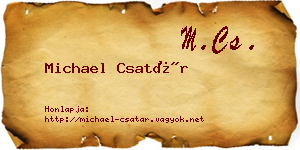 Michael Csatár névjegykártya